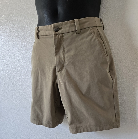 Lululemon ABC Short 9" in Tan color Classic Fit Warpstreme Fabric size 34 - Picture 2 of 16